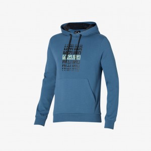 Mizuno ATHLETIC GRAPHIC HOODY Blå | NO_MZN25701