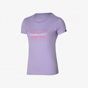 Mizuno ATHLETIC MIZUNO TEE Lilla | NO_MZN68909