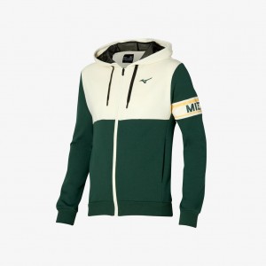 Mizuno ATHLETIC SWEAT JACKET Grønn Hvite | NO_MZN65304