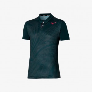 Mizuno CHARGE SHADOW POLO Mørke Grønn | NO_MZN91628