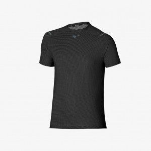 Mizuno DRYAEROFLOW UNDYED BLACK TEE Svarte | NO_MZN88173