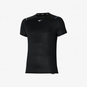 Mizuno DRY AEROFLOW TEE Svarte | NO_MZN65979