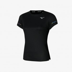 Mizuno DRY AEROFLOW TEE Svarte | NO_MZN86127