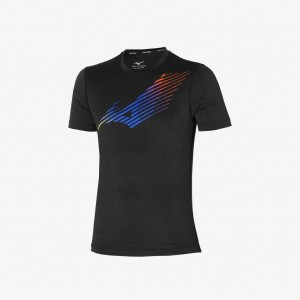 Mizuno IMPULSE GRAPHIC RB TEE Svarte | NO_MZN71349