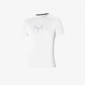 Mizuno MIZUNO TWO LOOPS 8 TEE Hvite | NO_MZN31941