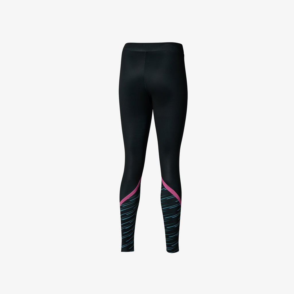 Mizuno ATHELETIC GRAPHIC LEGGINGS Svarte | NO_MZN49292