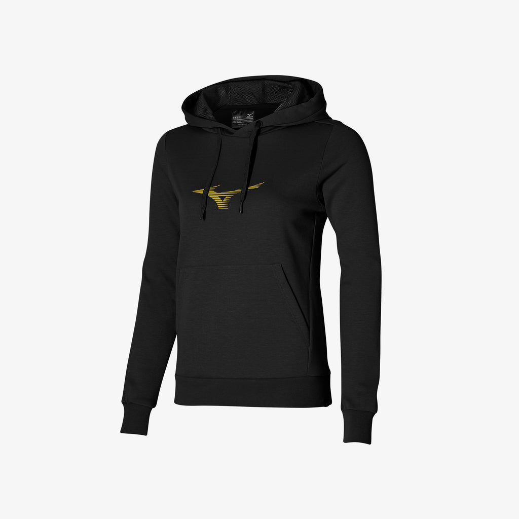 Mizuno ATHLETIC GRAPHIC HOODY Svarte | NO_MZN44813