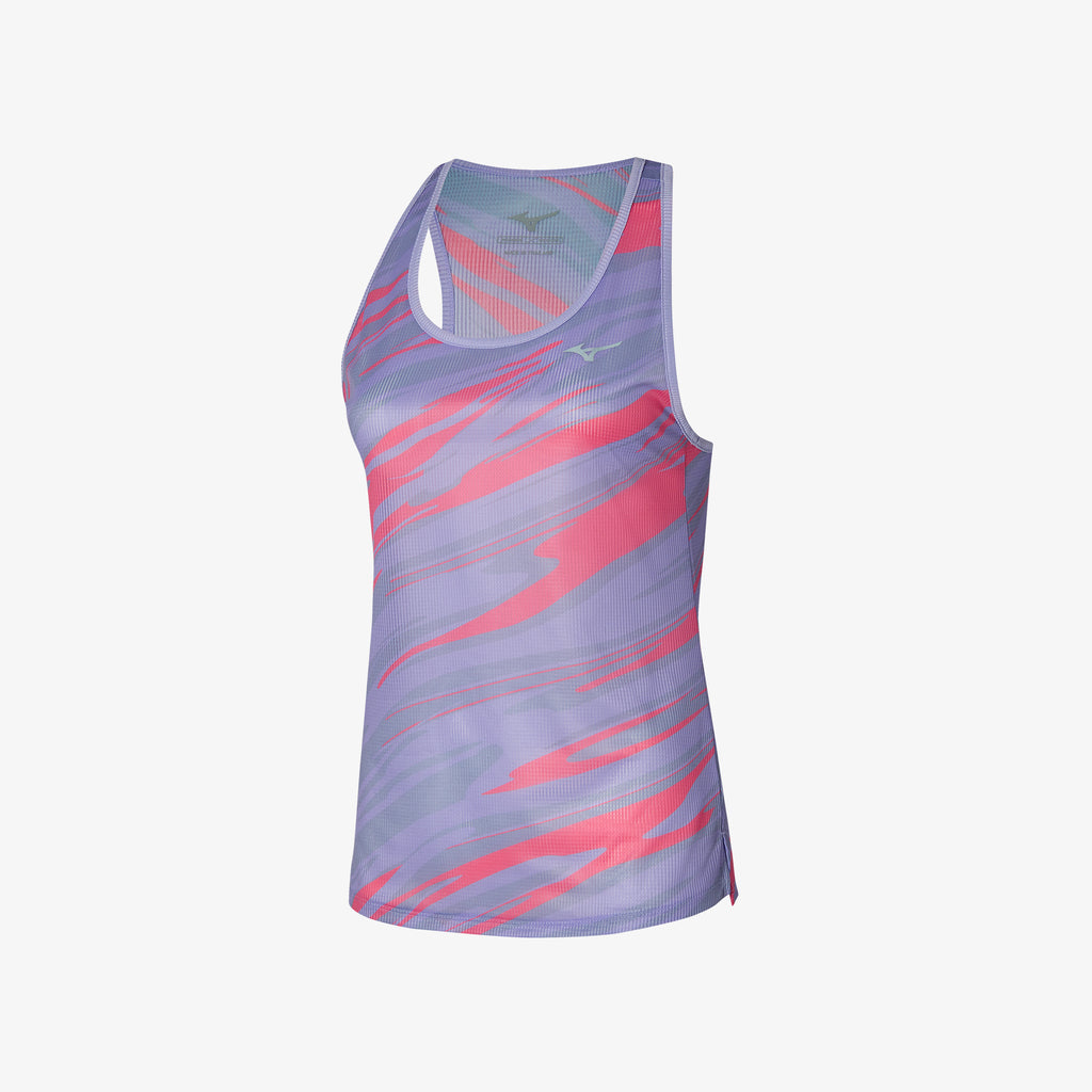 Mizuno DRY AEROFLOW GRAPHIC TANK Lilla | NO_MZN89048