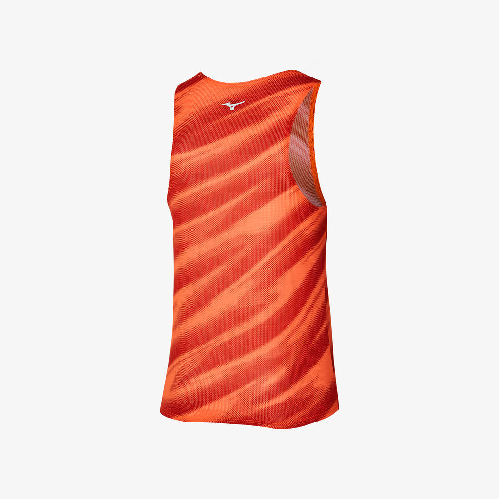 Mizuno DRY AEROFLOW GRAPHIC TANK Oransje | NO_MZN90924