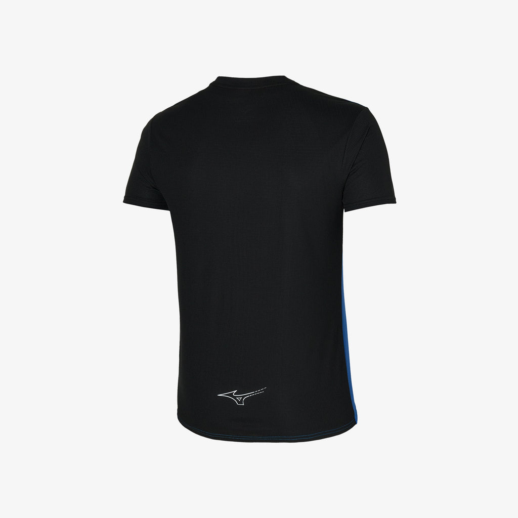 Mizuno DRY AEROFLOW TEE Blå Svarte | NO_MZN28577