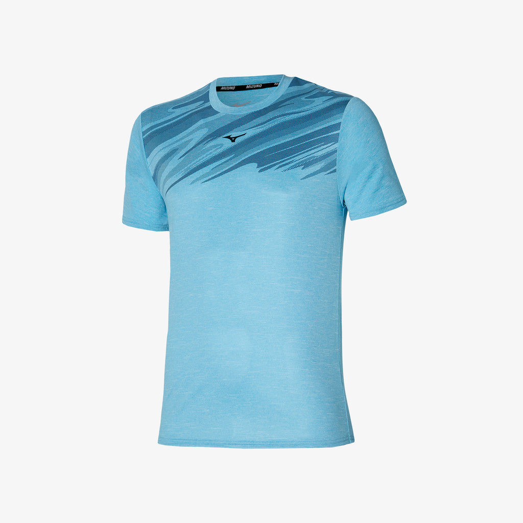 Mizuno IMPULSE CORE GRAPHIC TEE Blå | NO_MZN65340