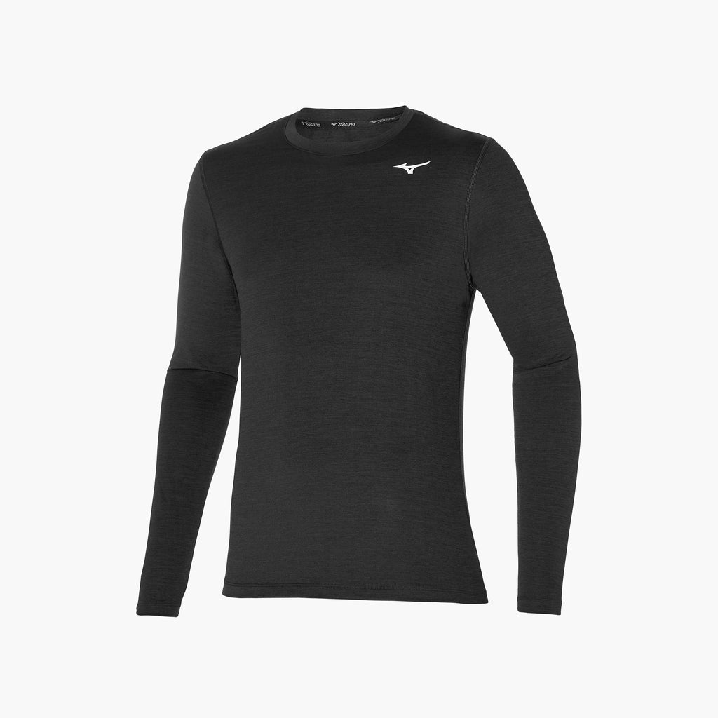 Mizuno IMPULSE CORE LS TEE Svarte | NO_MZN11182