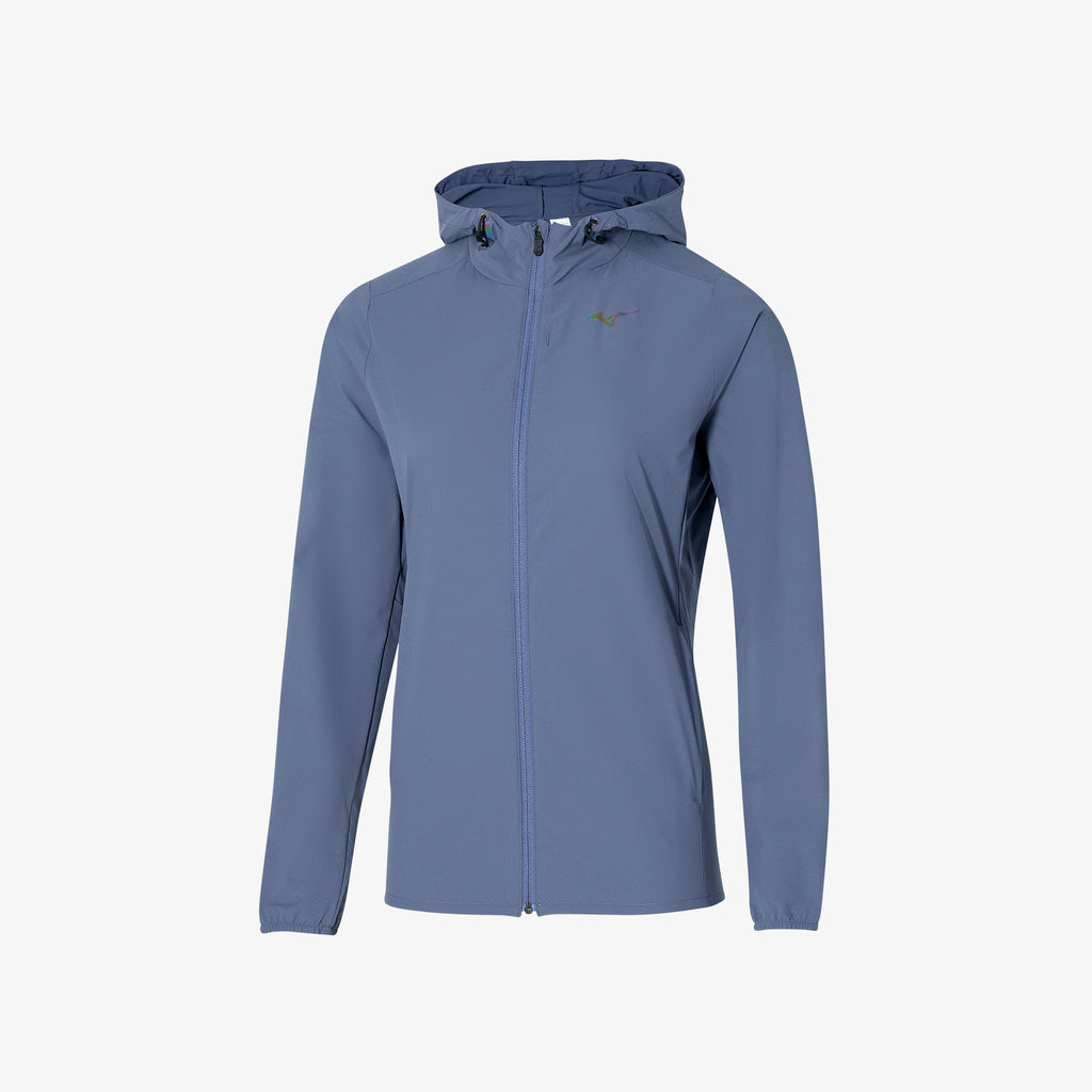 Mizuno MIZUNO TWO LOOPS 8 HOODED JACKET Grå Blå | NO_MZN21465