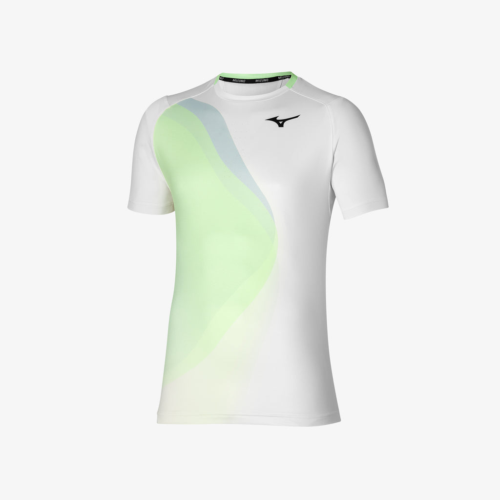 Mizuno SHADOW GRAPHIC TEE Hvite | NO_MZN66978