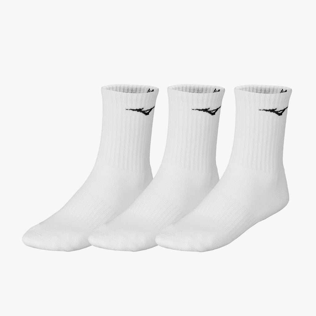 Mizuno TRAINING CREW SOCKS (3 PACK) Hvite | NO_MZN39277