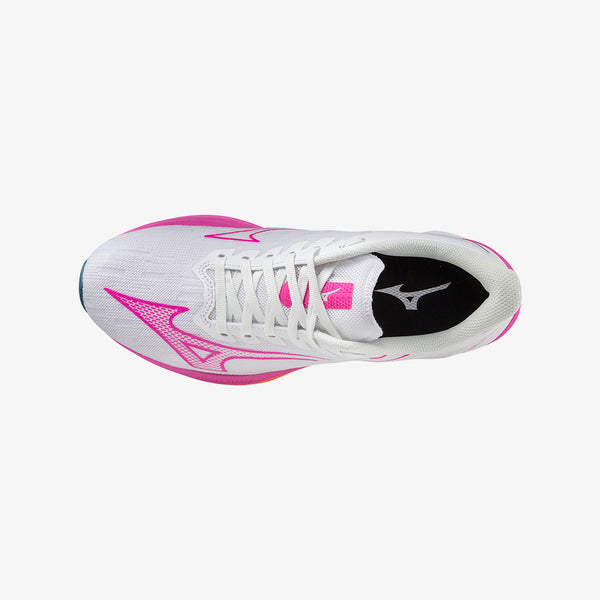 Mizuno WAVE REBELLION SONIC Hvite Rosa | NO_MZN17432